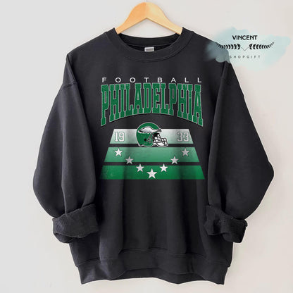 Philadelphia Football Vintage Style Shirt, Philadelphia Football Sweatshirt, Football Shirt, Philadelphia Retro Crewneck