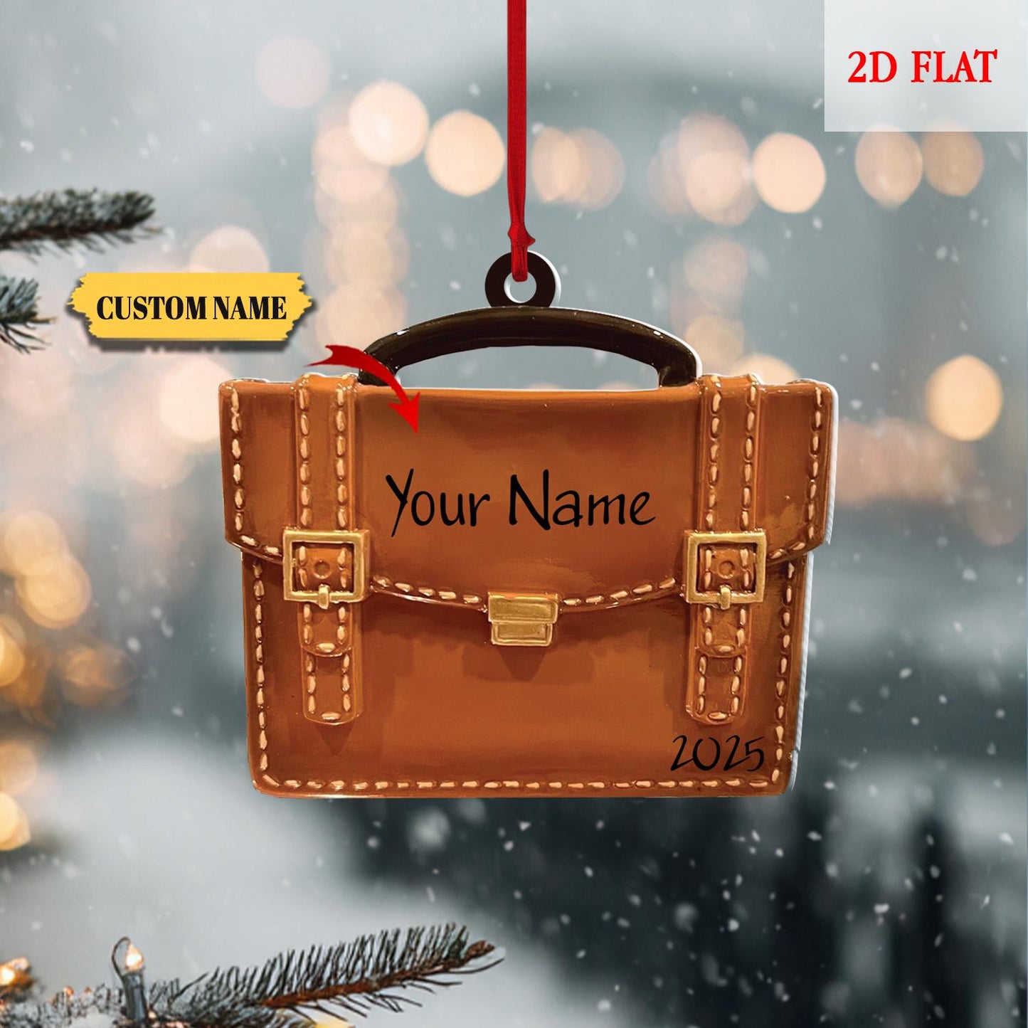 Personalized  Lawyer Ornament 2025, Best Lawyer Christmas Ornament, Lawyer-Judge-Future Attorney Briefcase Ornament, Christmas Xmas Gift