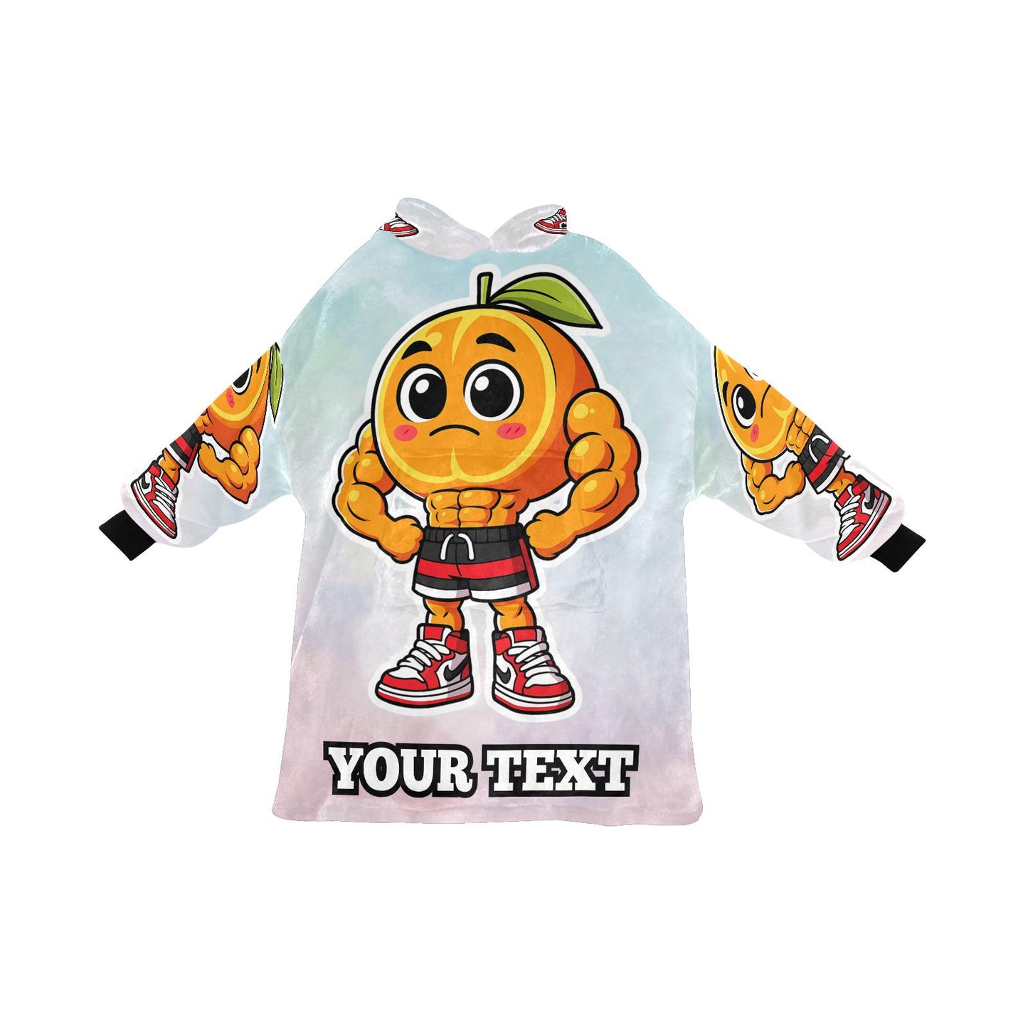 U Din Din DinDin Dun Ma Din Din Din Dun Kids Hoodie Blanket Hooded Blankets Brainrot Personalized Gift Brainrots