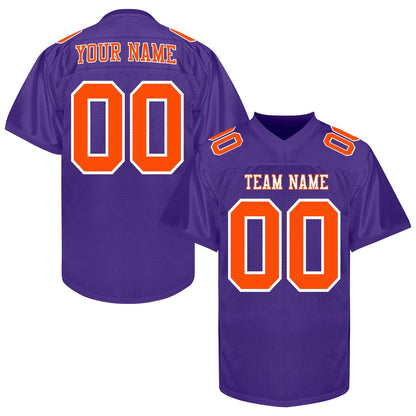 Custom Red Royal Football Jersey, Custom Red Royal Blue Football Jersey Men Women Youth Kid Game Training Shirt Football Lover Uniform Gift