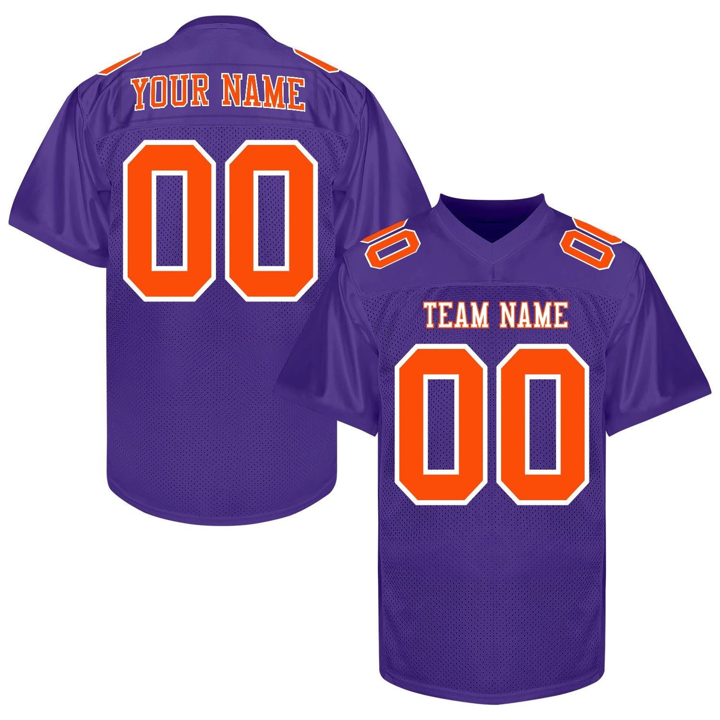 Custom White Football Jersey Name Number Logo, Custom White Black Yellow Football Uniform Men Women Youth Kid Streetwear V Neck Sport Jersey