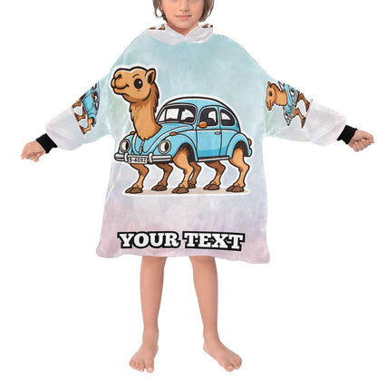 Tracotucotulu Delapeladustuz Kids Hoodie Blanket Hooded Blankets Brainrot Personalized Gift