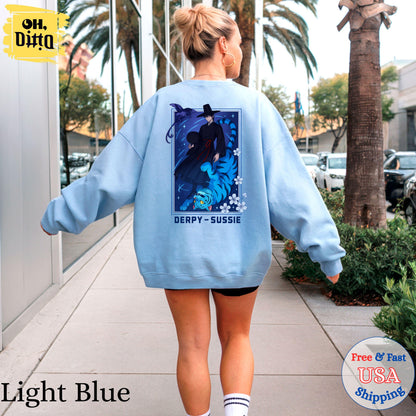 Saja Boys Kpop Demon Hunters Hoodie, Jinu Derpy Sussie Shirt, Anime Lowers Shirt, Gift for Kpop Fan, School Shirt Designs