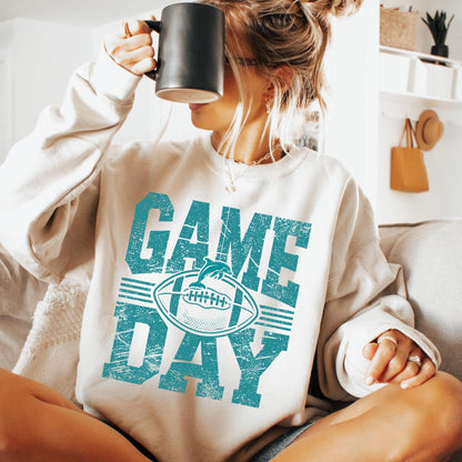 Miami Football Retro Style Shirt, Game Day Tee, Miami Team Rugby Gift, Sunday Miami Football Sweatshirt, Miami Football Fan Shirt