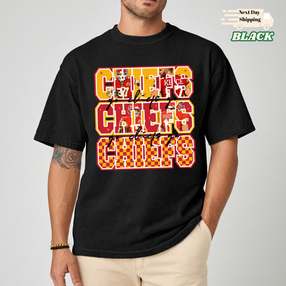 Comfort Colors KC Football Shirt: Chiefs Kingdom Apparel