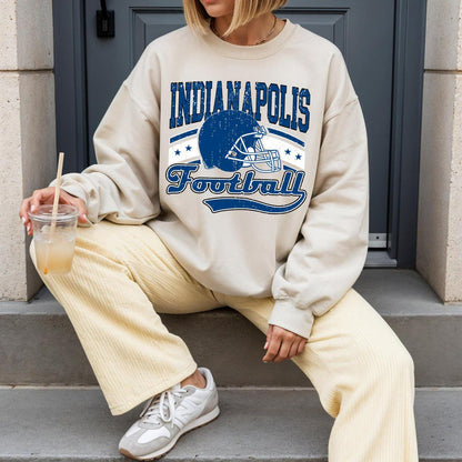 Indianapolis Football Shirt For Him, Vintage Indianapolis Sweatshirt, Indianapolis Football Retro Gift, Indianapolis Gift For Her