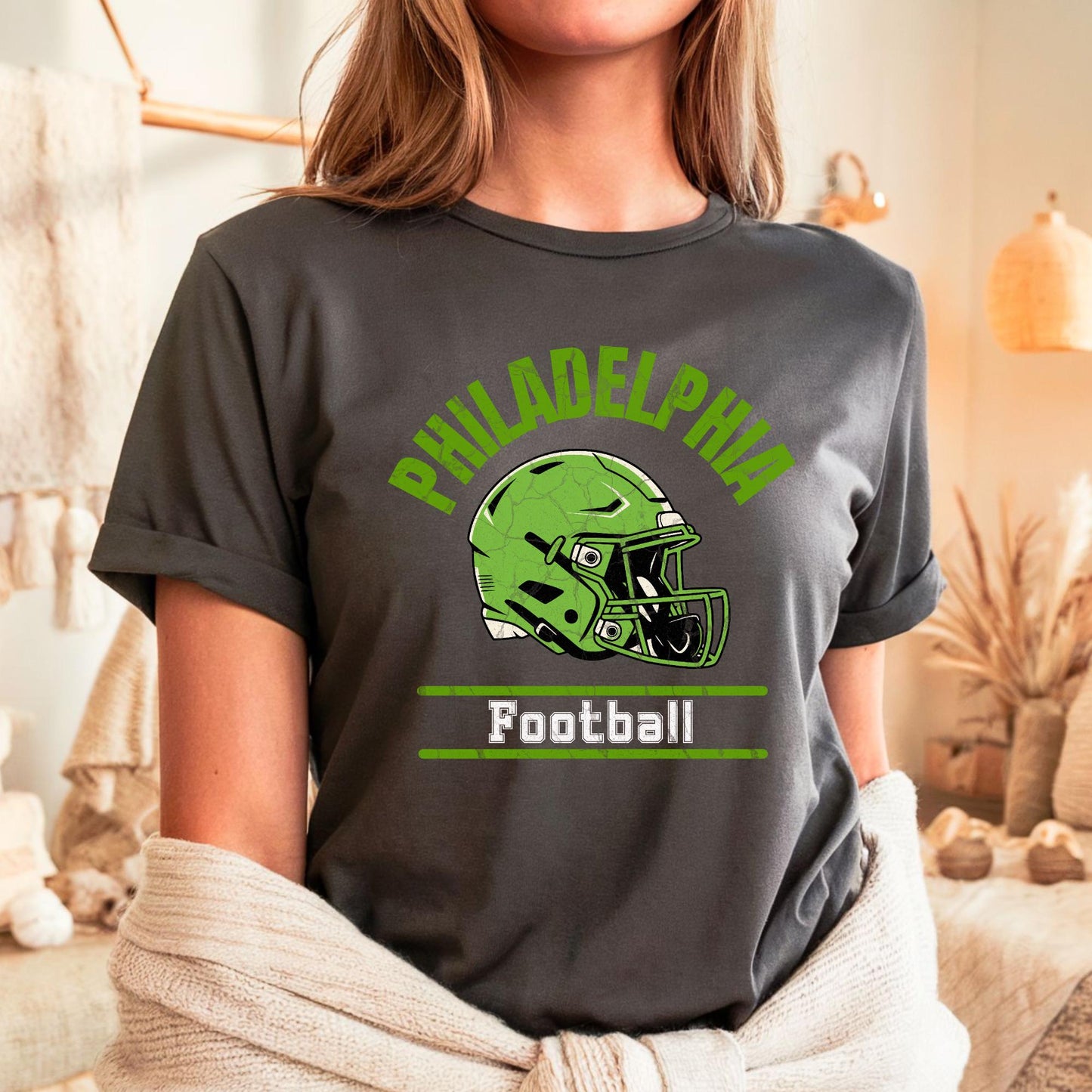 Philadelphia Football Retro 90s Style Sweatshirt, Philadelphia Football Shirt, Sunday Football Shirt, Philadelphia Crewneck Tee, Game Day