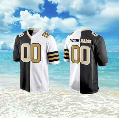 Stitched Jersey, Custom Split Football Jersey,Custom Team House Divided Jersey For Any Team,Custom Football Jersey,Personalized football