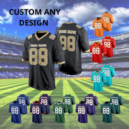 All Stitched Jersey, Custom Football Jersey, Stitched Name Number, embroidered jersey, Personalize Fans jersey, Stitched Jersey,Gift for Men