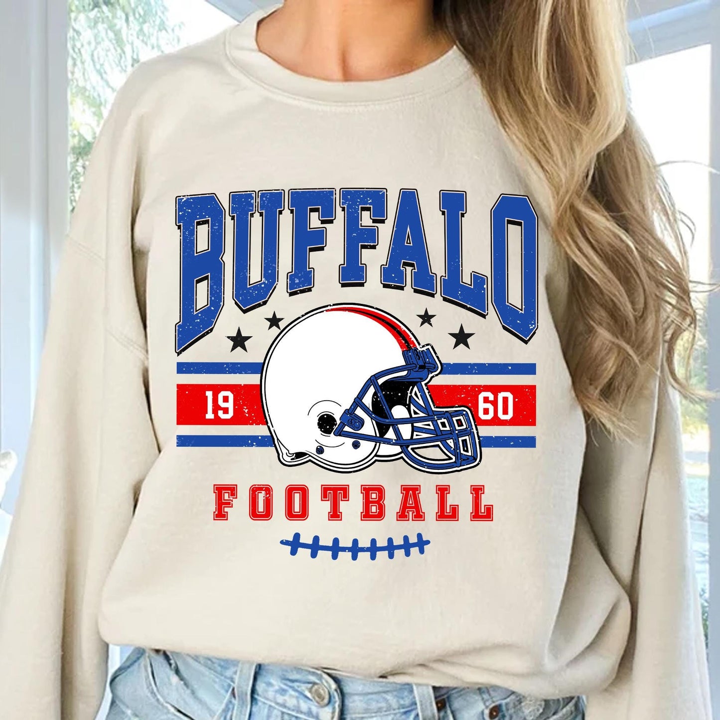 Buffalo Football Vintage Style Shirt, Buffalo Fan Sweatshirt, Game Day Shirt, New York Sweatshirt, Buffalo Football Fan Shirt