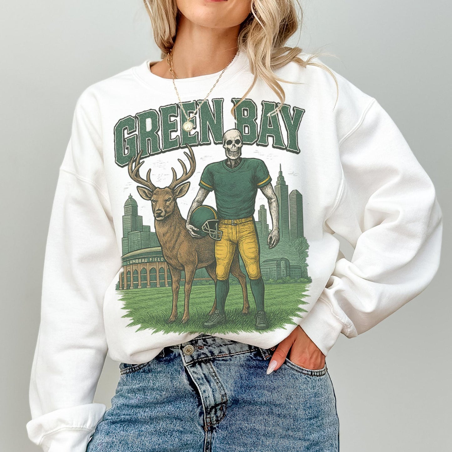 Vintage Green Bay Football Sweatshirt, Retro Crewneck Jersey, Old School Wisconsin Football Apparel, Fan Merch