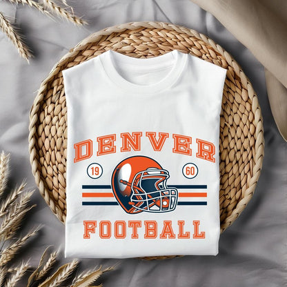 Denver Football Retro 90s Style Sweatshirt, Game Day Shirt, Denver Football Shirt, Sunday Football Shirt, Denver Crewneck Tee