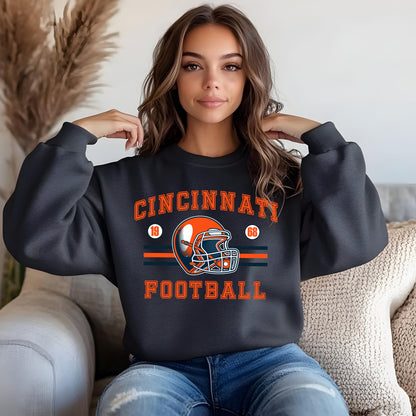 Cincinnati Football Shirt For Him, Vintage Cincinnati Sweatshirt, Cincinnati Football Retro Gift, Cincinnati Gift For Her, Cincinnati Team