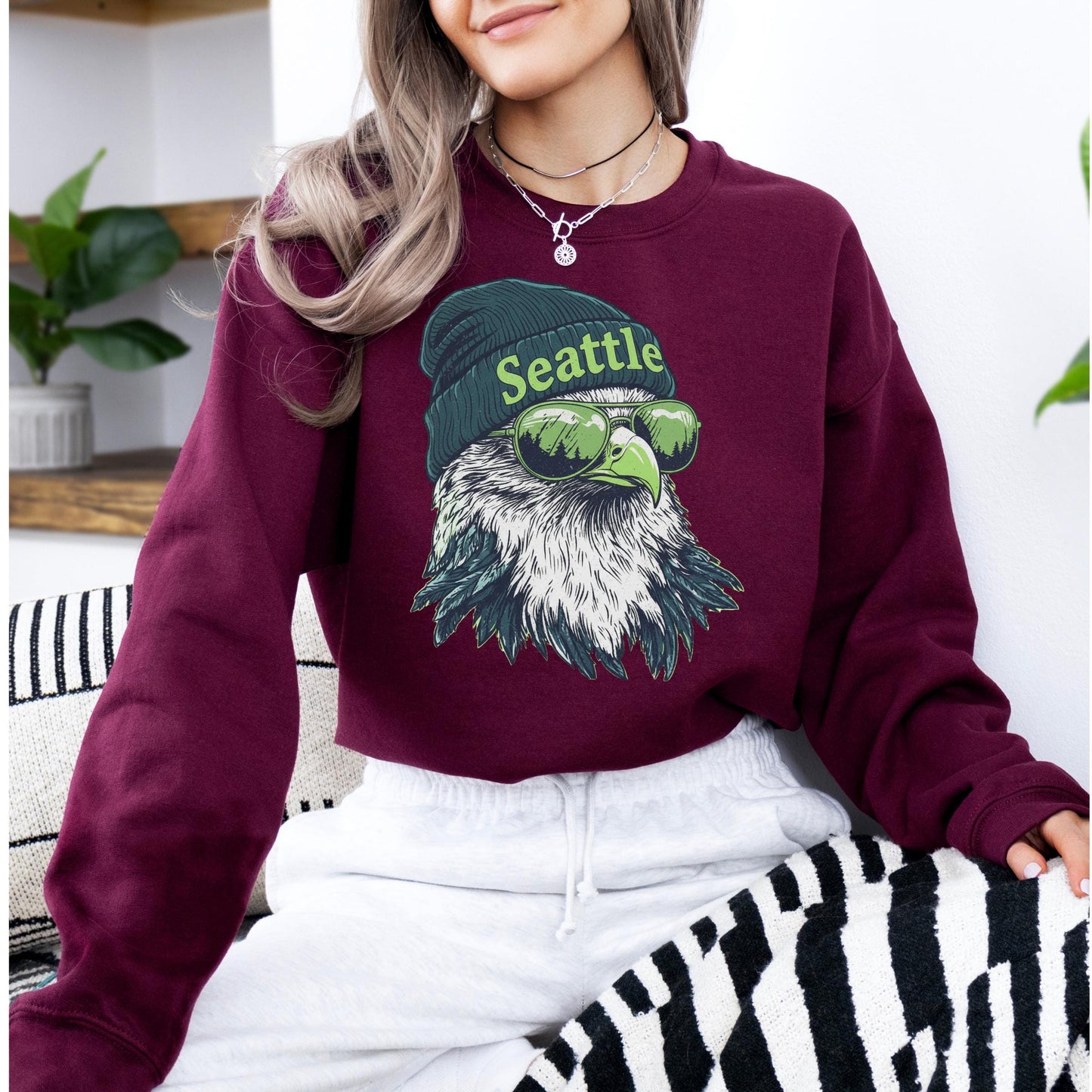 Seattle Football Sweatshirt, Retro Sports Fan Shirt, Game Day Gift Tee, Seattle Mascot Sweatshirt, Seattle Football Fan, Seattle Team Shirt