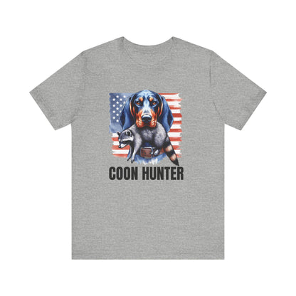 Adult Coon Hunter Tee - Hunting Shirt, Raccoon Shirt, Outdoorsman, Father's Day Shirt, Funny Graphic Tee, Coon Hunting, Outdoor Life