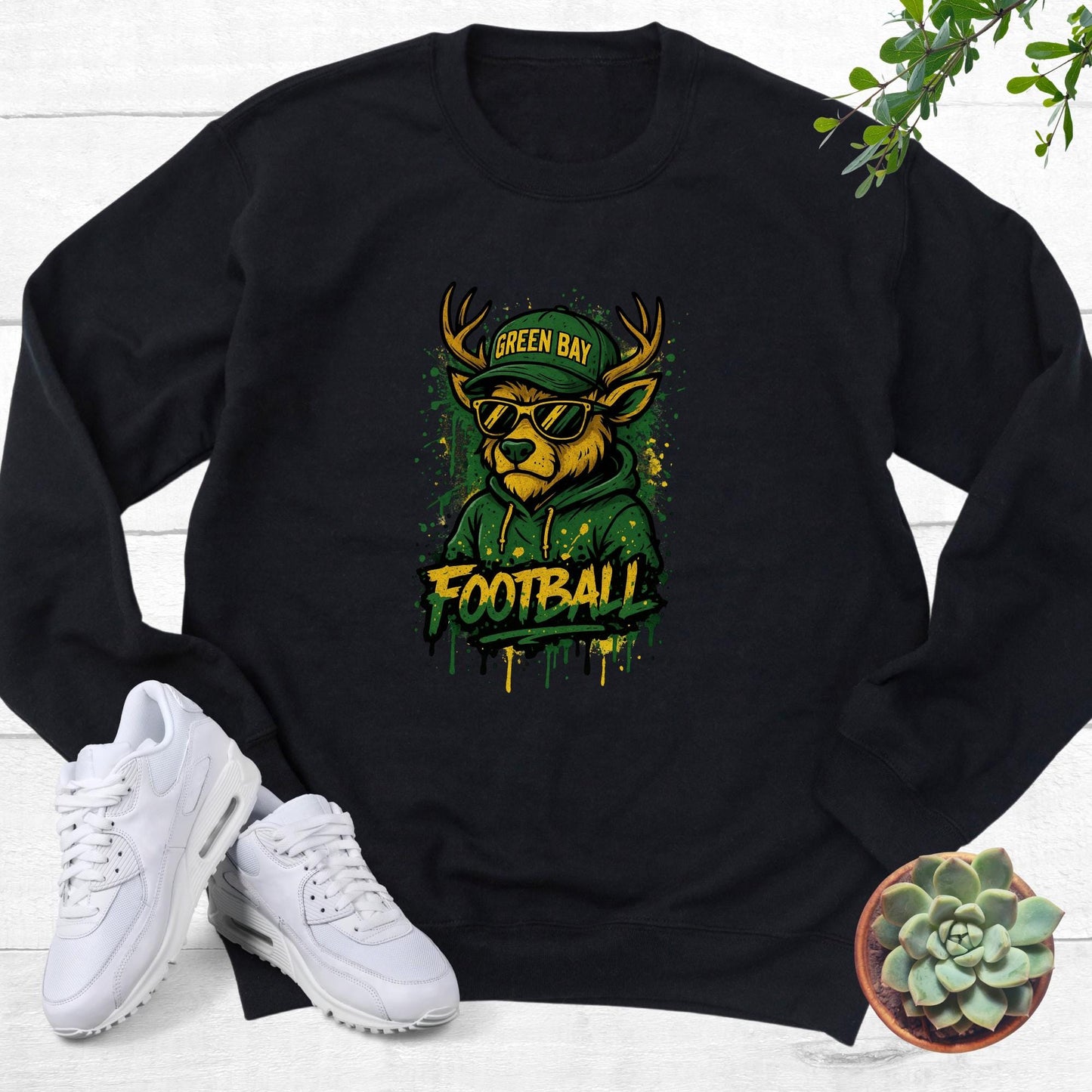 Green Bay Football Sweatshirt, Retro Sports Fan Shirt, Trendy Game Day Gift Tee, Green Bay Mascot Sweatshirt, Green Bay Football Fan Shirt