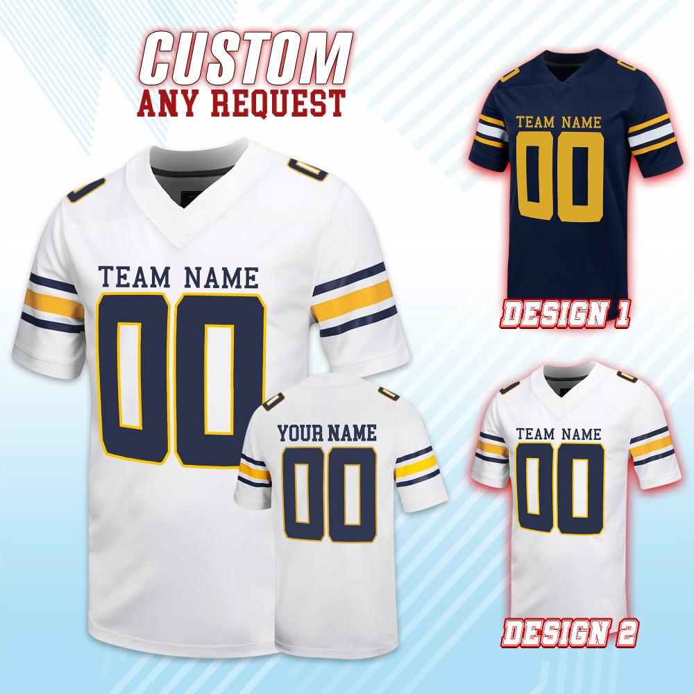 Custom College Football Team Jersey, Custom California College Football Team Jersey, AnyTeam Name Number Jersey, University Jersey 30825HC54