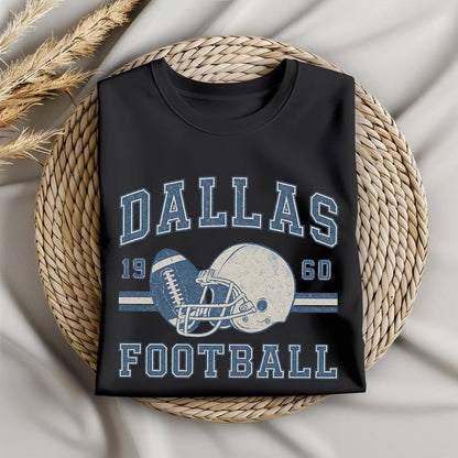 Dallas Football Retro 90s Style Sweatshirt, Dallas Football Shirt, Sunday Football Shirt, Vintage Dallas Crewneck Sweatshirt, Game Day Shirt