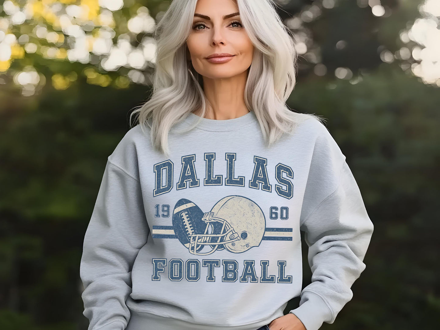 Dallas Football Retro 90s Style Sweatshirt, Dallas Football Shirt, Sunday Football Shirt, Vintage Dallas Crewneck Sweatshirt, Game Day Shirt