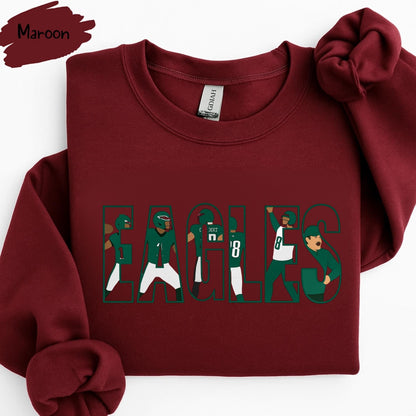 Philadelphia Football Vintage Style Sweatshirt, Philadelphia Football Shirt, Sunday Football Shirt, Philadelphia Retro Crewneck, Game Day