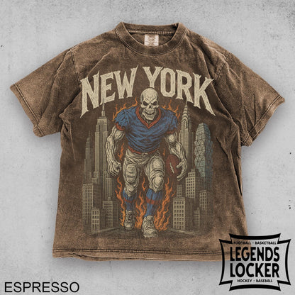 New York Giants Football T-Shirt, Vintage Football Graphic Tee, Old School Sunday Football Shirt, Giants Fan Apparel