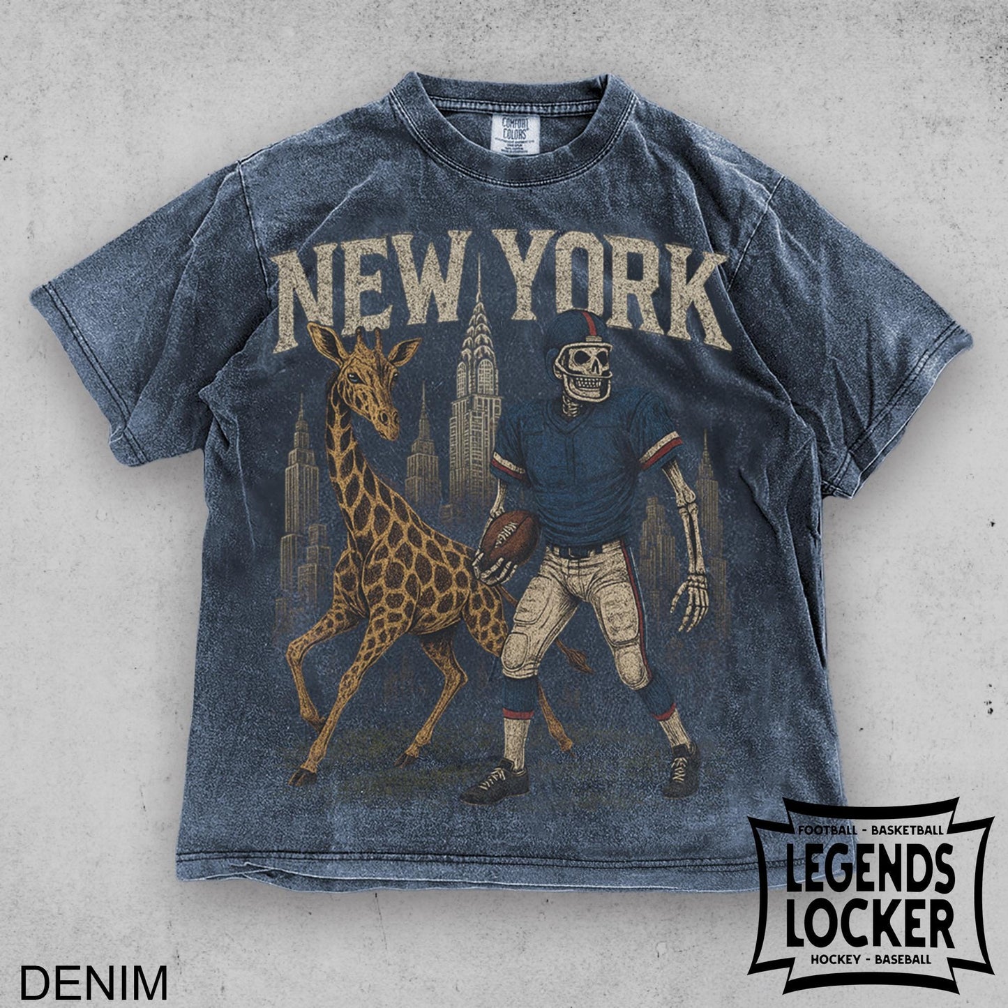 Retro New York Giants T-Shirt, Vintage Giants Football Tee, Old School Game Day Shirt, Football Fan Gift Apparel