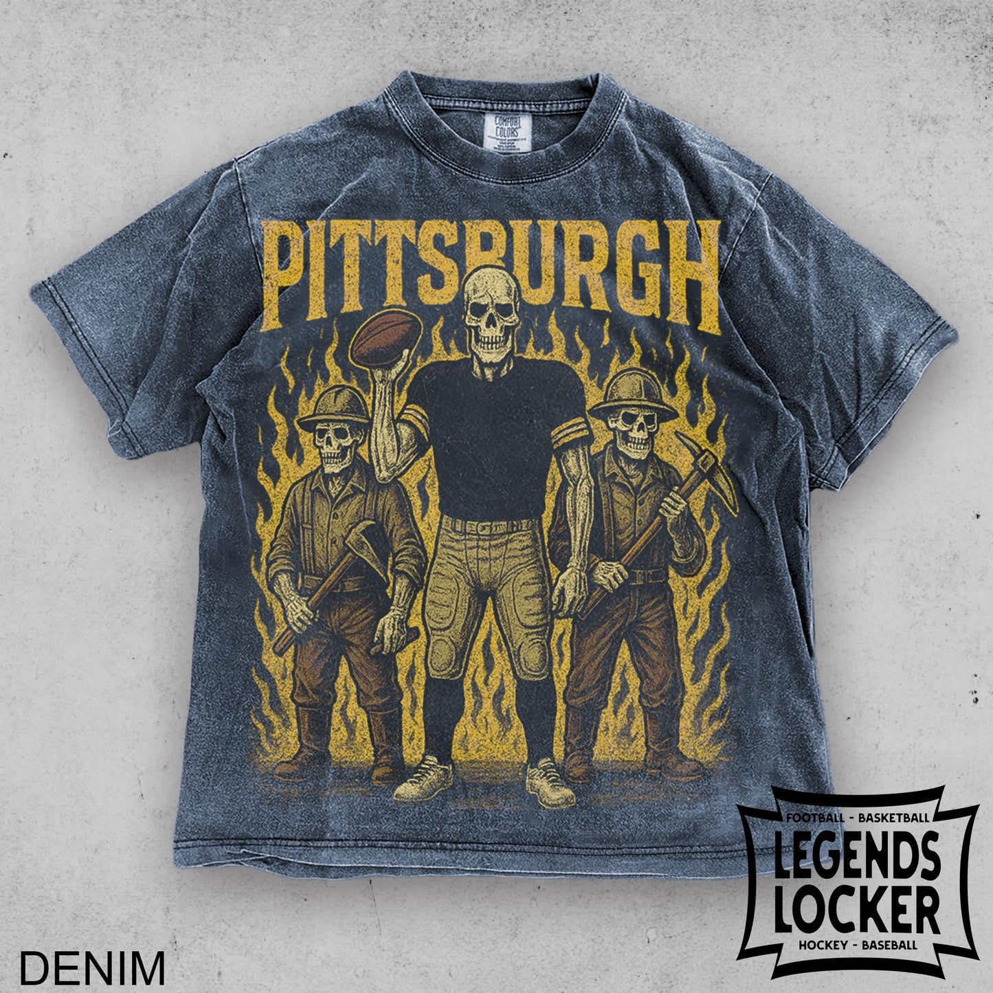 Pittsburgh Football T-Shirt, Vintage Steel City Football Tee, Old School Sunday Football Shirt, Football Fan Apparel