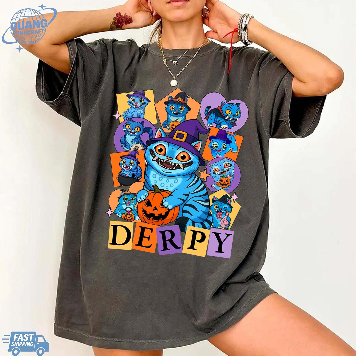 Kpop Demon Hunters Tiger Halloween Shirt, Merch Kpop Shirt, Hunters Tiger fan, Derpy Tiger And Bird Demon Hunter Tiger Tee,Cute Horror Tiger