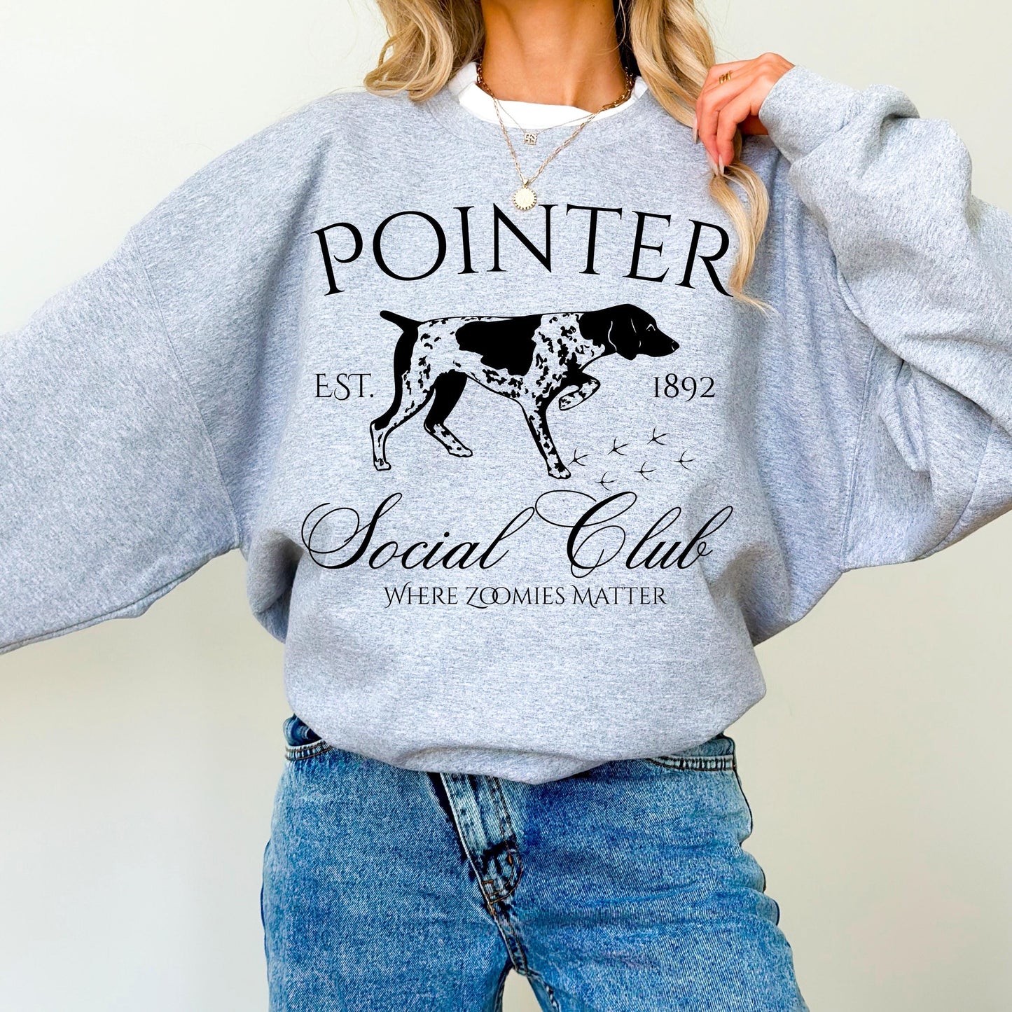 GSP Dog Lover Sweatshirt, German Shorthaired Pointer Pet Owner Gift, Dog Mama, Dog Gift, Pet Lover Gift, Hunting Gift, Pet Lover Gift