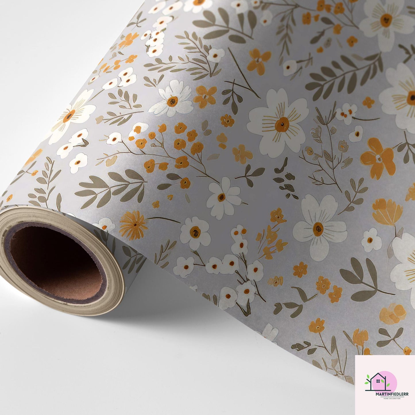 Scandinavian Floral Wrapping Paper: Recycled Art Paper, Autumn Harvest