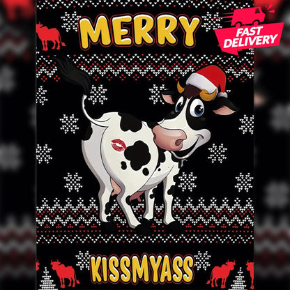 Funny Cow Christmas Sweatshirt, Jesus Birthday Christmas Ugly Shirt, Family Matching Outfit, Friends Party, Hoodie Christmas Gifts For Dad