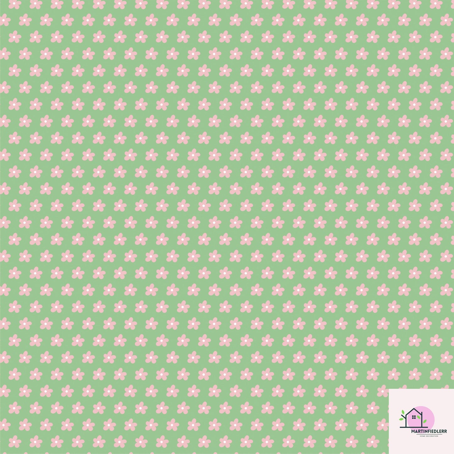 Retro Floral Pastel Meadow Wrapping Paper: Recycled Soft Paper