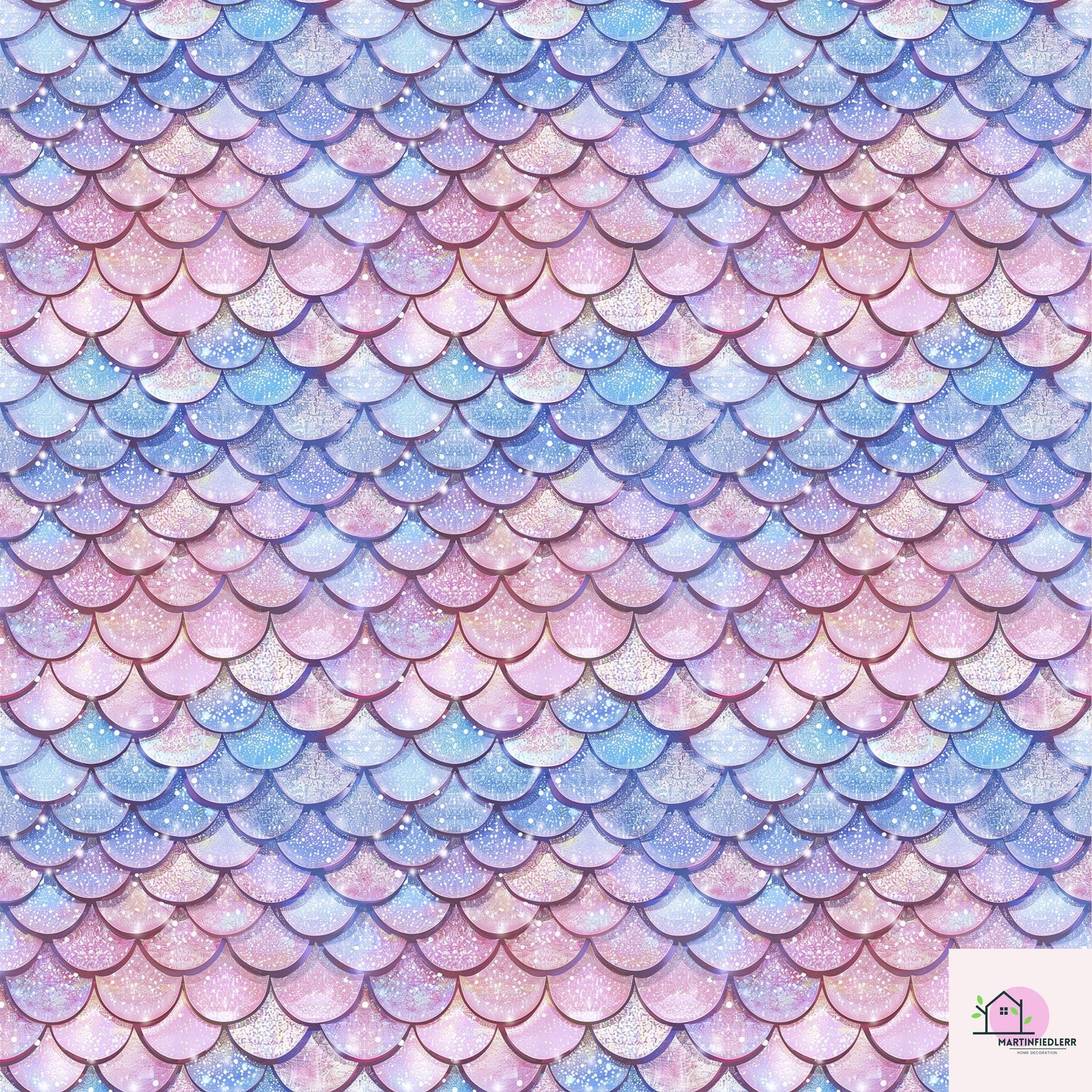 Mermaid Sparkle Wrapping Paper: Compostable Glitter, Ocean Fantasy