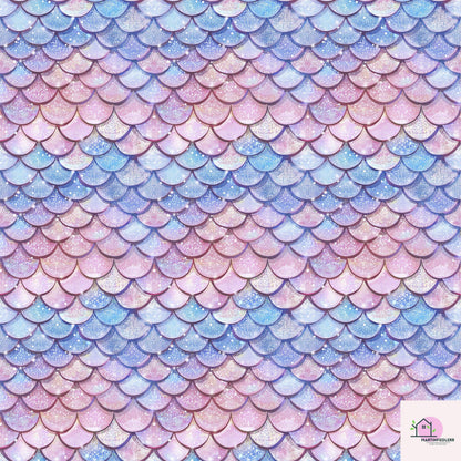 Mermaid Sparkle Wrapping Paper: Compostable Glitter, Ocean Fantasy