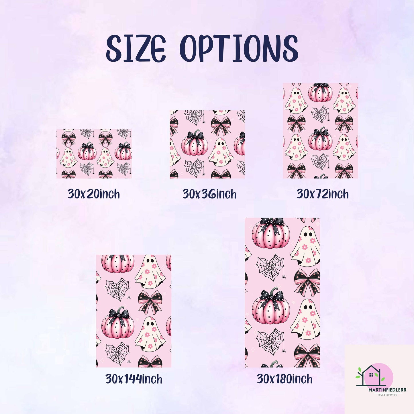 Pink Pumpkin Ghost Halloween Wrapping Paper: Pastel Kids Party, Recycled