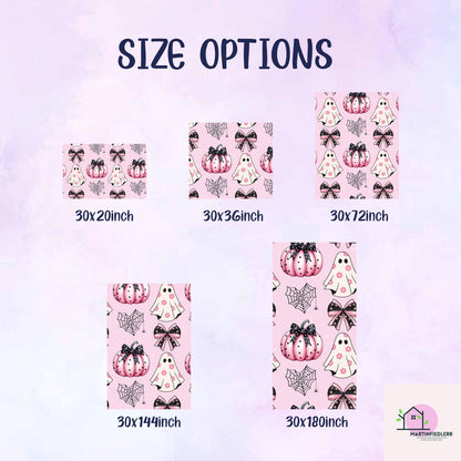 Pink Pumpkin Ghost Halloween Wrapping Paper: Pastel Kids Party, Recycled