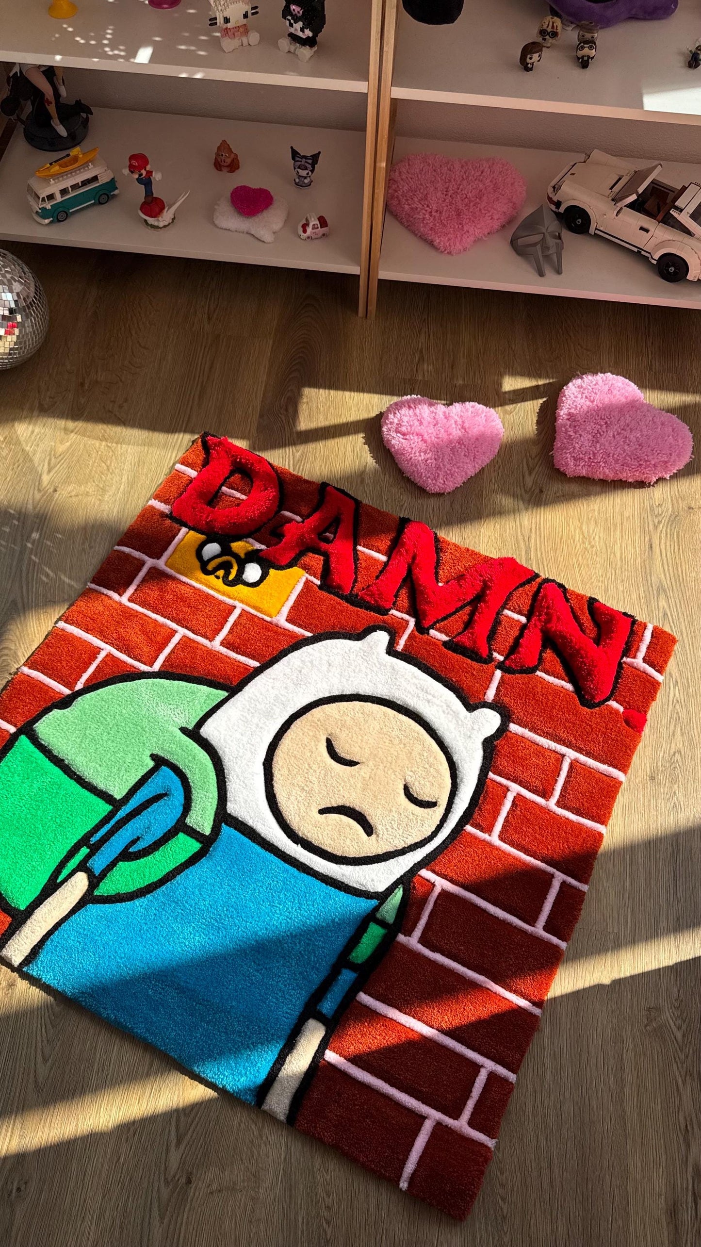 Cover Kendrick Tufted Rug – Custom Handmade Cartoon Carpet, Ramen Meme Rug, Fluffy Floor Mat, Funny Anime Decor for Bedroom or Gamer Gift