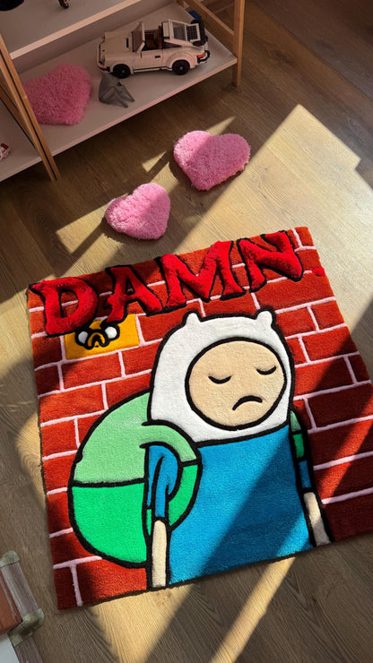 Cover Kendrick Tufted Rug – Custom Handmade Cartoon Carpet, Ramen Meme Rug, Fluffy Floor Mat, Funny Anime Decor for Bedroom or Gamer Gift