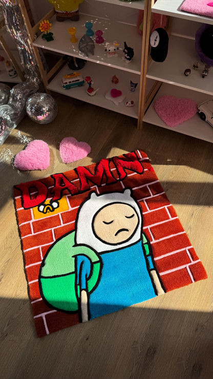 Cover Kendrick Tufted Rug – Custom Handmade Cartoon Carpet, Ramen Meme Rug, Fluffy Floor Mat, Funny Anime Decor for Bedroom or Gamer Gift