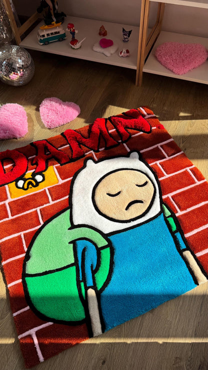 Cover Kendrick Tufted Rug – Custom Handmade Cartoon Carpet, Ramen Meme Rug, Fluffy Floor Mat, Funny Anime Decor for Bedroom or Gamer Gift