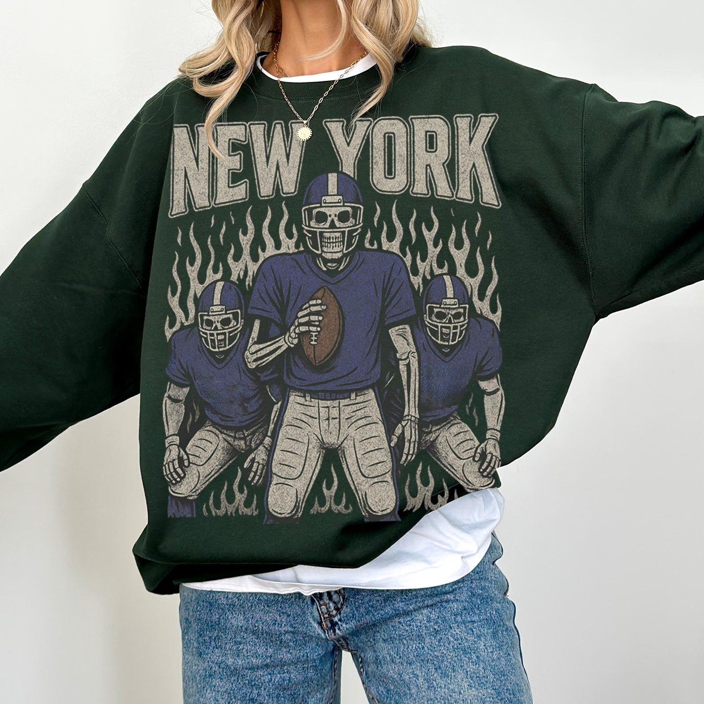 Retro Giant Sweatshirt, New York Football Crewneck, NY Giant Shirt, New York Football Shirt, New York Fan Gift, New York Shirt