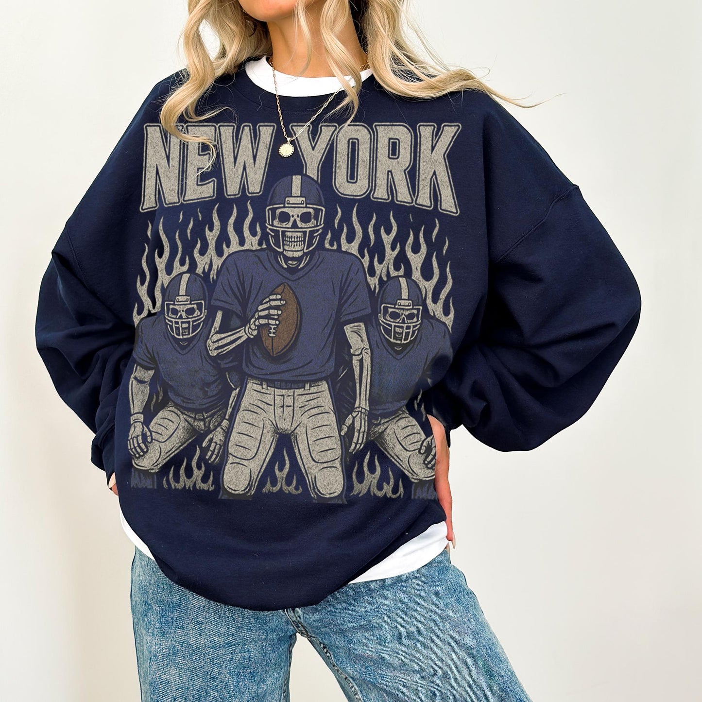 Retro Giant Sweatshirt, New York Football Crewneck, NY Giant Shirt, New York Football Shirt, New York Fan Gift, New York Shirt