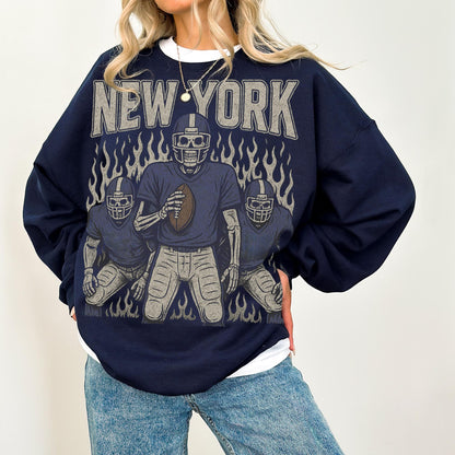 Retro Giant Sweatshirt, New York Football Crewneck, NY Giant Shirt, New York Football Shirt, New York Fan Gift, New York Shirt