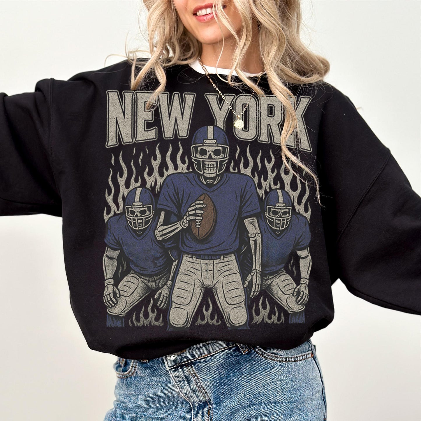 Retro Giant Sweatshirt, New York Football Crewneck, NY Giant Shirt, New York Football Shirt, New York Fan Gift, New York Shirt
