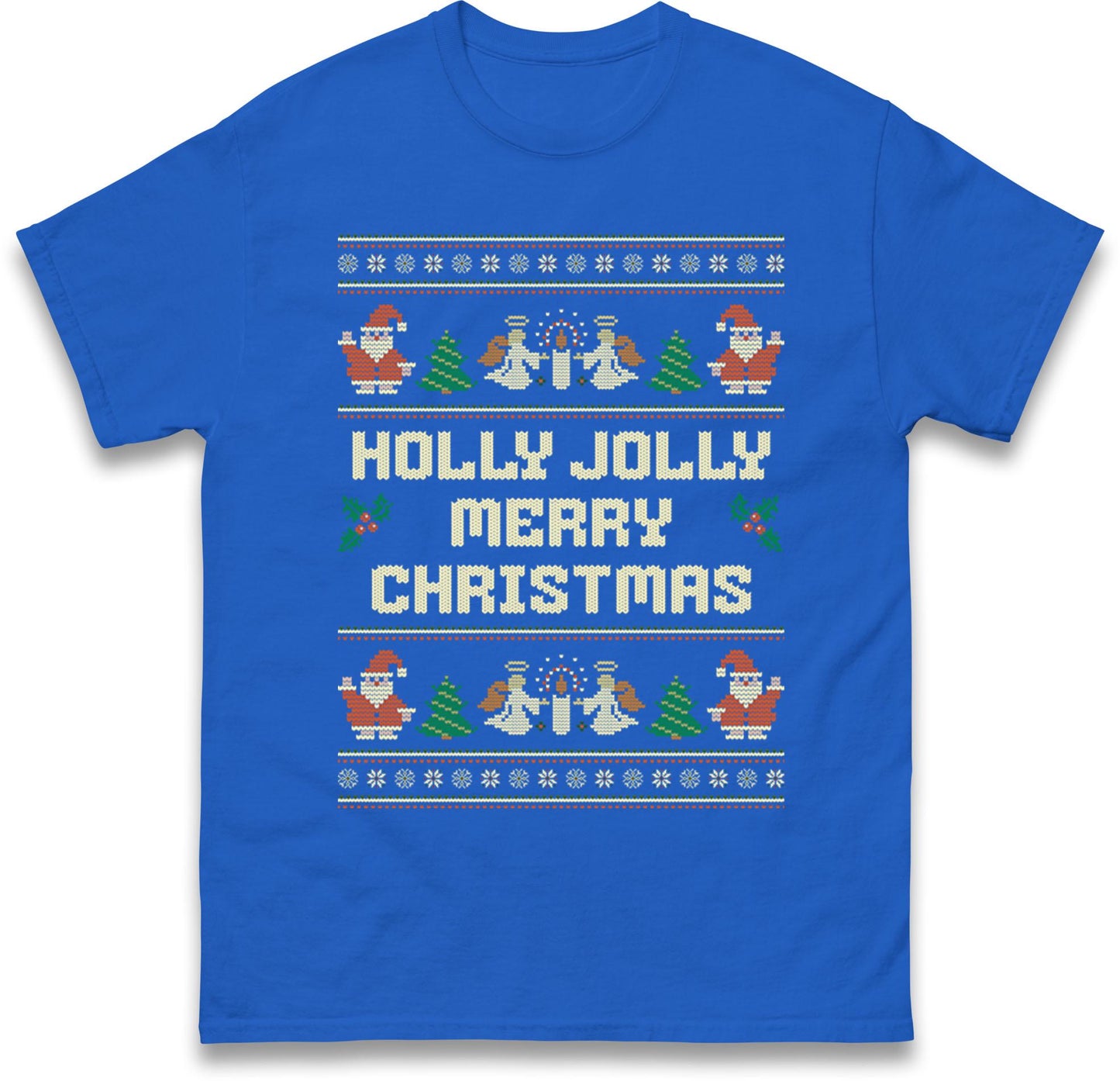 Holly Jolly Christmas Jumper, Xmas Festive Tee Top, Funny Xmas Ugly Jumper, Funny Christmas Hoodie, Xmas Carol Song Sweat Shirt