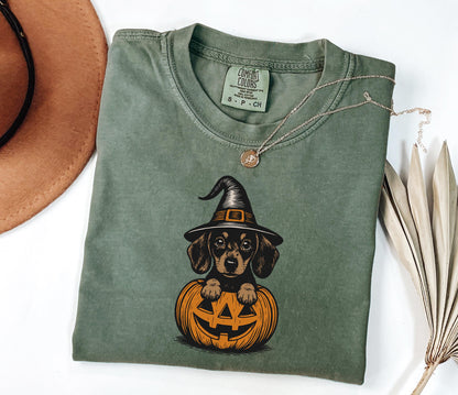 Comfort Colors® Dachshund Shirt, Halloween Dachshund Shirt, Halloween Cute Dog Shirt, Cute Dogs Halloween Shirt, Funny Halloween Shirt