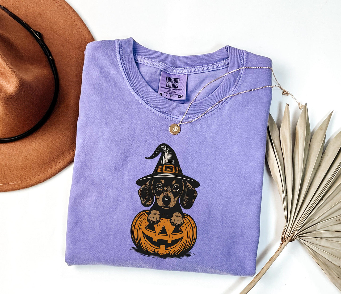 Comfort Colors® Dachshund Shirt, Halloween Dachshund Shirt, Halloween Cute Dog Shirt, Cute Dogs Halloween Shirt, Funny Halloween Shirt