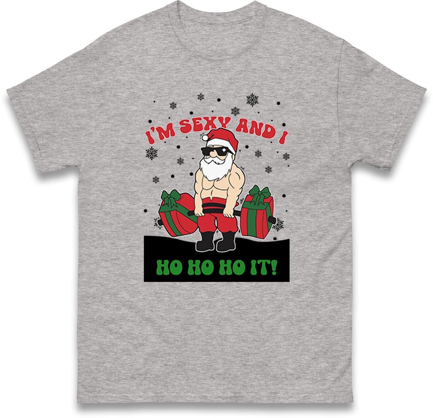 I'm Sexy and i Ho Ho Ho IT! Santa Funny Christmas Jumper, Unisex Xmas Festive Gift Hoodie, Xmas Santa Secret Gift Tee Top, Xmas Outfit