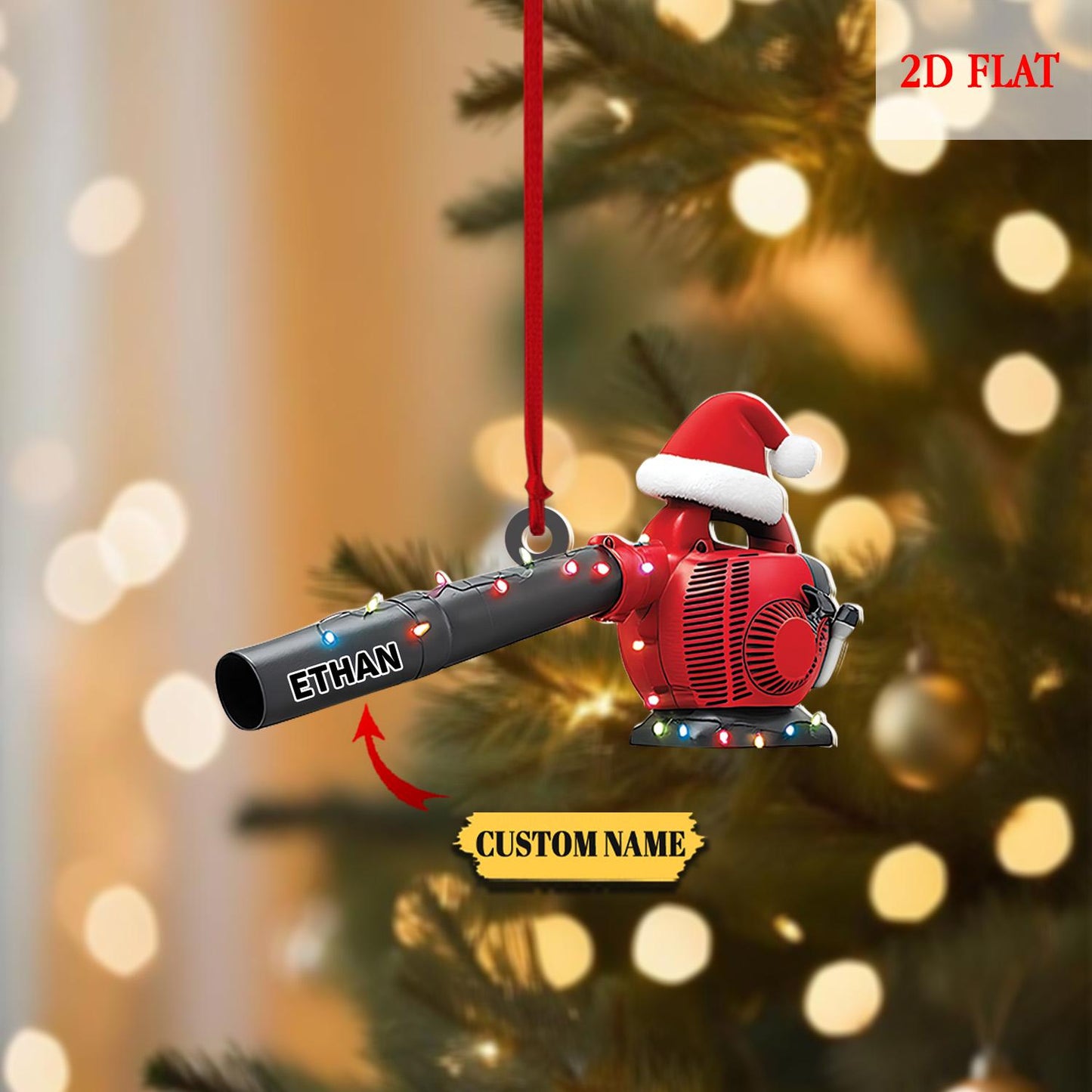 Personalized Leaf Blower Christmas Ornament, Funny Ornament Gift, Christmas Keepsake, Leaf Blowers Ornament Decor, Farmer Ornament