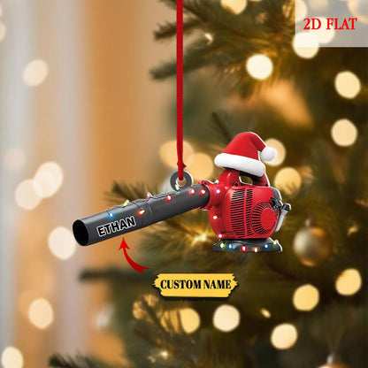 Personalized Leaf Blower Christmas Ornament, Funny Ornament Gift, Christmas Keepsake, Leaf Blowers Ornament Decor, Farmer Ornament